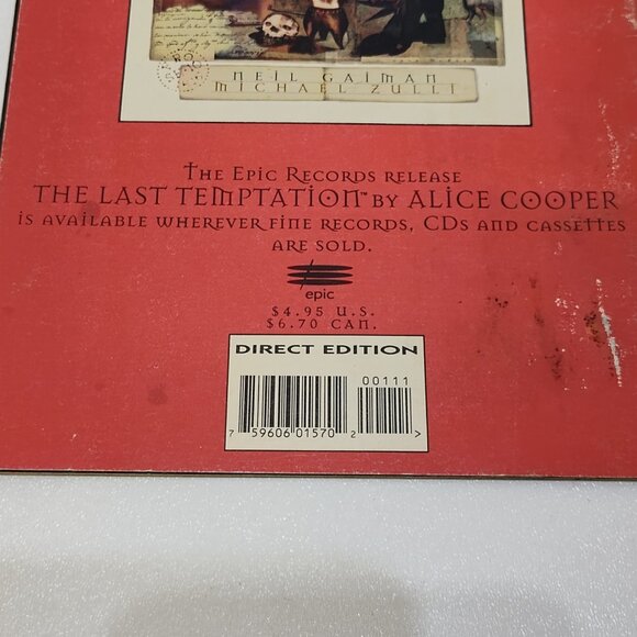 Alice Cooper "The Last Temptation" Book By Gaiman & Zulli 1st Printing 1994 VGC - Picture 3 of 9